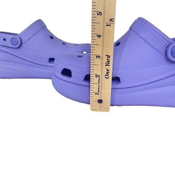 Crocs Mega Crush Clogs Platform Slip On Shoes Purple Womens 8 Comfort Retro - Picture 11 of 12